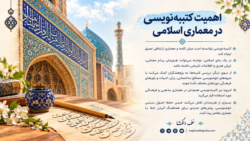 اهمیت کتیبهنویسی در معماری اسلامی اهمیت کتیبهنویسی در معماری اسلامی